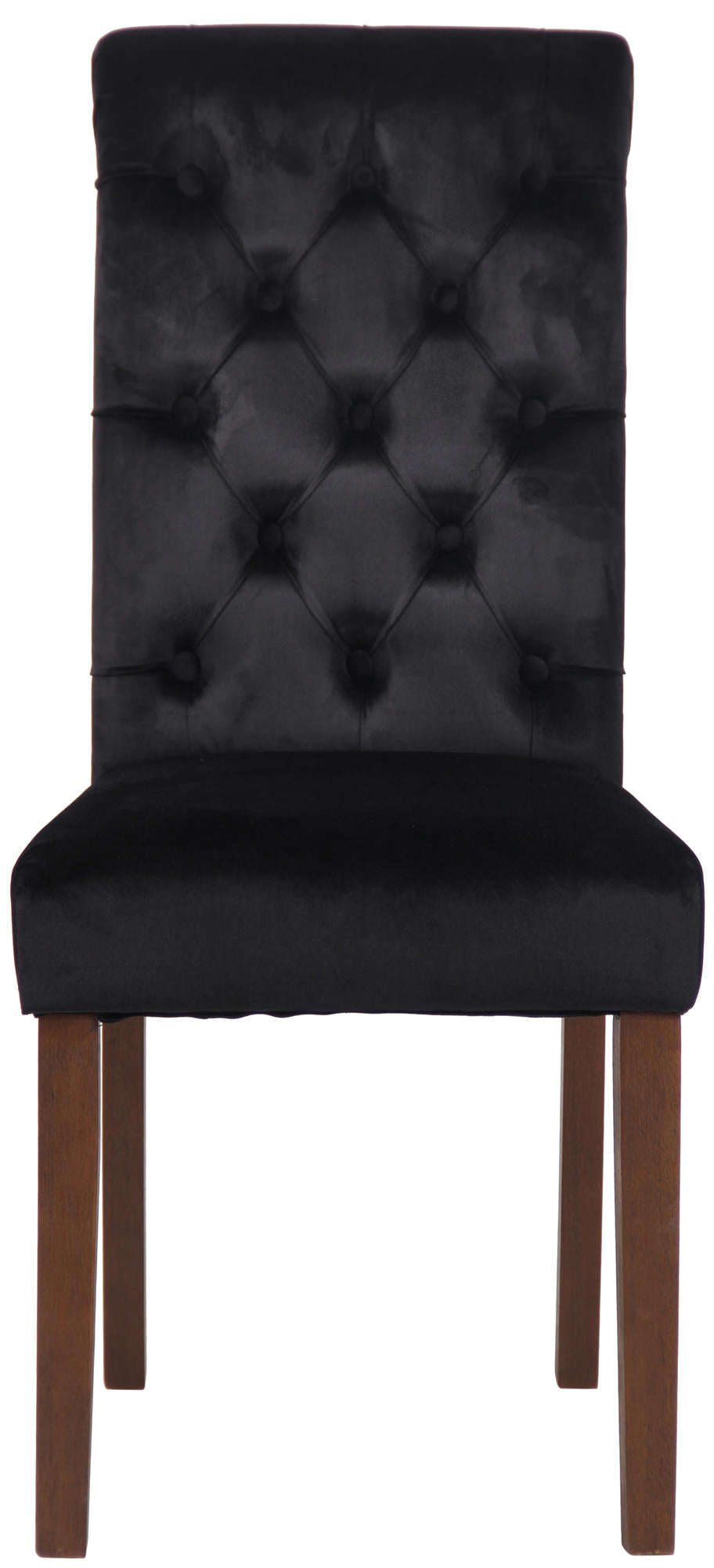 TPFLiving Esszimmerstuhl Lisbon Samt Gestell Kautschukholz Braun TPFLiving Esszimmerstuhl Lisbon Samt Gestell Kautschukholz Braun