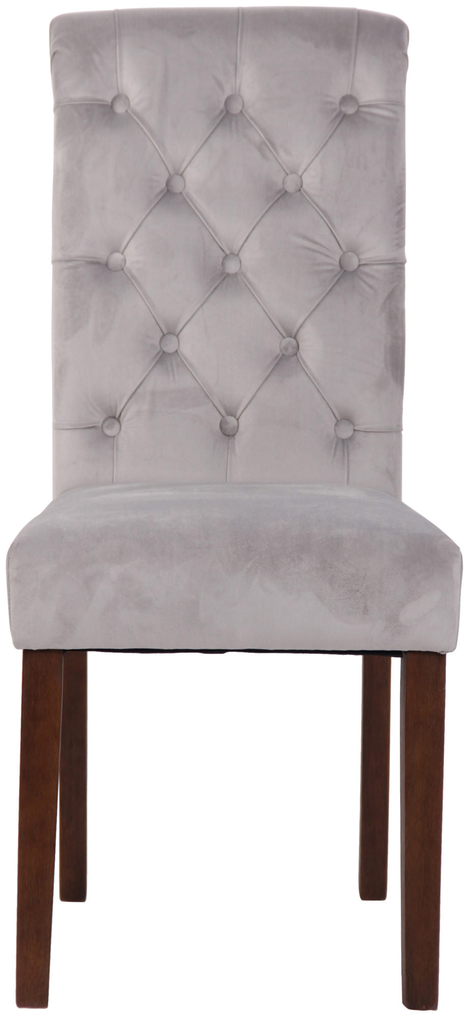 TPFLiving Esszimmerstuhl Lisbon Samt Gestell Kautschukholz Braun TPFLiving Esszimmerstuhl Lisbon Samt Gestell Kautschukholz Braun