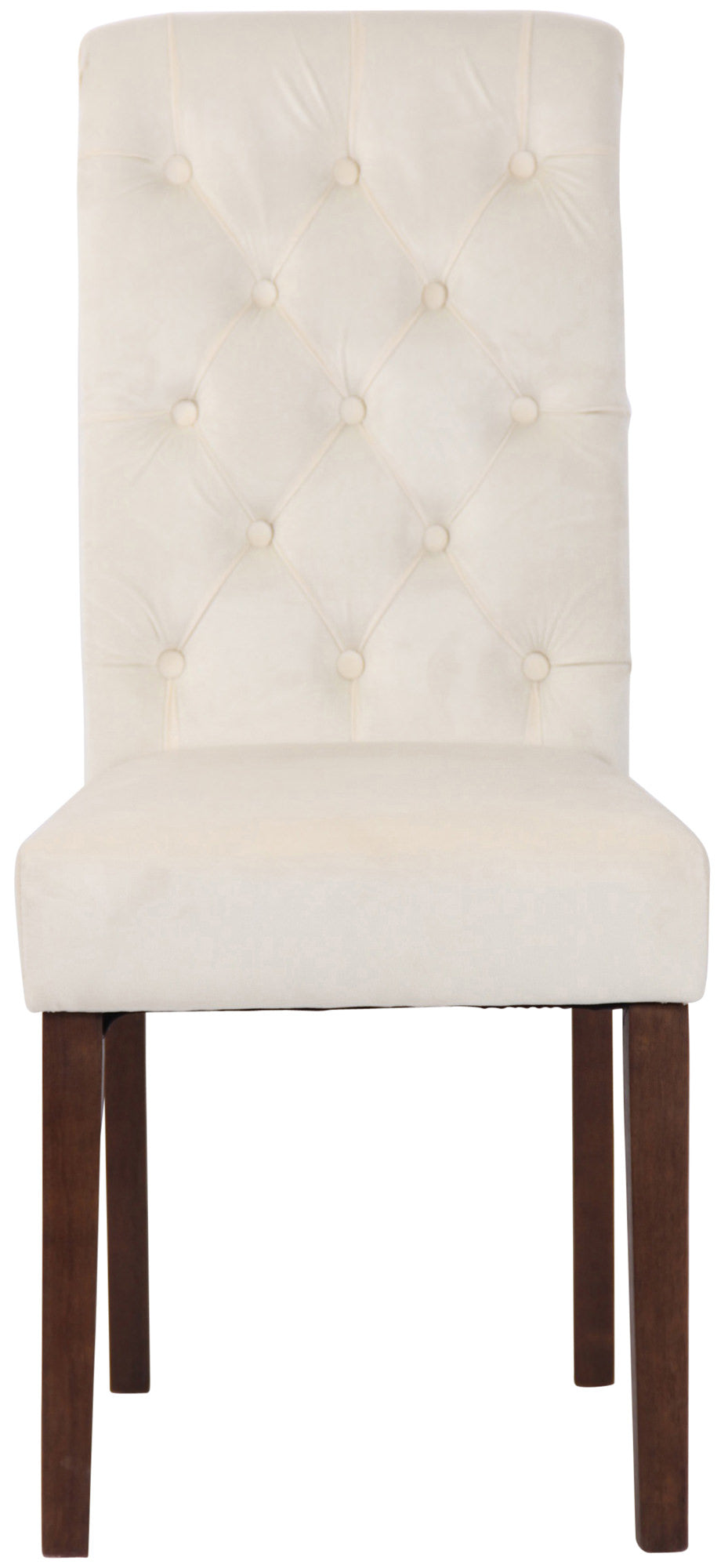 TPFLiving Esszimmerstuhl Lisbon Samt Gestell Kautschukholz Braun TPFLiving Esszimmerstuhl Lisbon Samt Gestell Kautschukholz Braun