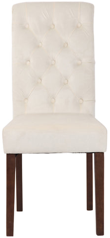 TPFLiving Esszimmerstuhl Lisbon Samt Gestell Kautschukholz Braun TPFLiving Esszimmerstuhl Lisbon Samt Gestell Kautschukholz Braun