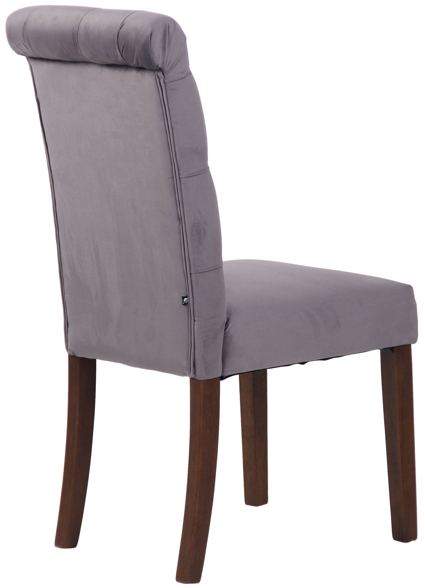 TPFLiving Esszimmerstuhl Lisbon Samt Gestell Kautschukholz Braun TPFLiving Esszimmerstuhl Lisbon Samt Gestell Kautschukholz Braun