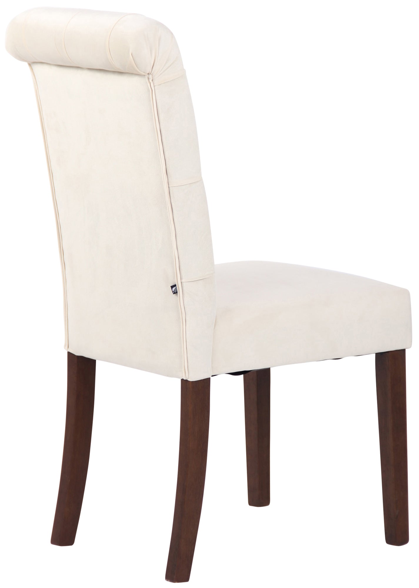 TPFLiving Esszimmerstuhl Lisbon Samt Gestell Kautschukholz Braun TPFLiving Esszimmerstuhl Lisbon Samt Gestell Kautschukholz Braun