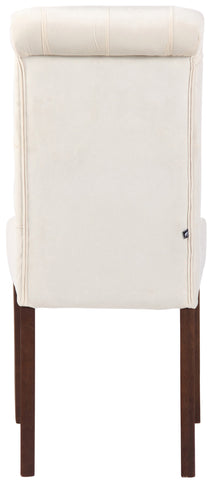 TPFLiving Esszimmerstuhl Lisbon Samt Gestell Kautschukholz Braun TPFLiving Esszimmerstuhl Lisbon Samt Gestell Kautschukholz Braun