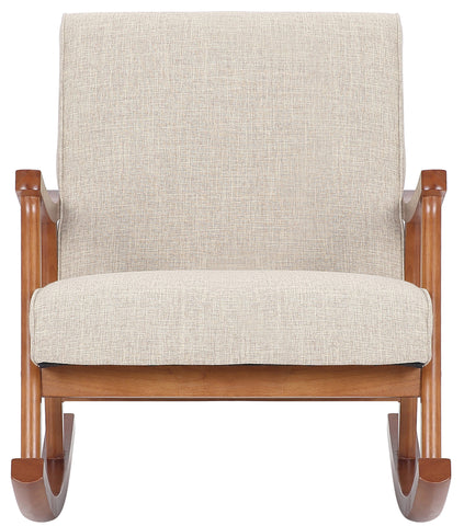 TPFLiving Schaukelstuhl Morello Stoff Gestell Kautschukhokz Walnuss TPFLiving Schaukelstuhl Morello Stoff Gestell Kautschukhokz Walnuss