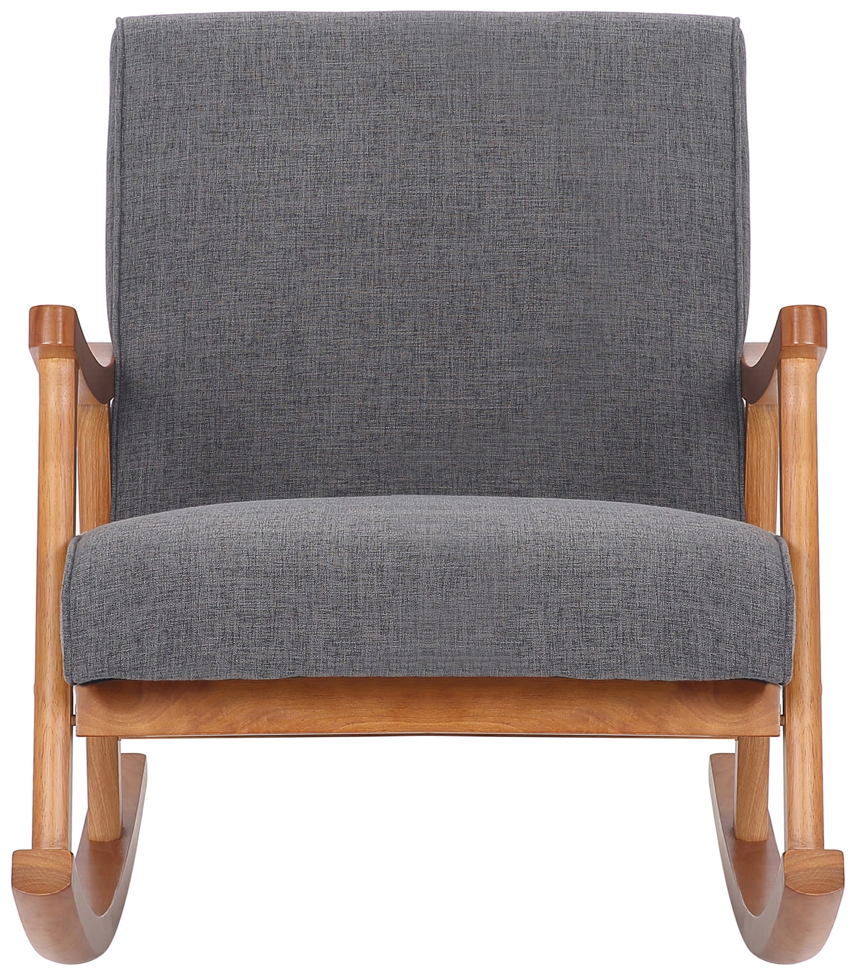 TPFLiving Schaukelstuhl Morello Stoff Gestell Kautschukhokz Walnuss TPFLiving Schaukelstuhl Morello Stoff Gestell Kautschukhokz Walnuss