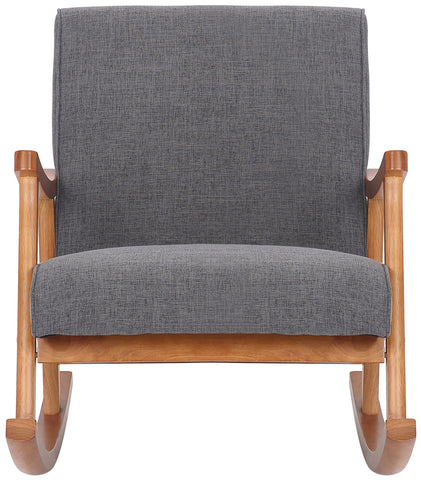 TPFLiving Schaukelstuhl Morello Stoff Gestell Kautschukhokz Walnuss TPFLiving Schaukelstuhl Morello Stoff Gestell Kautschukhokz Walnuss