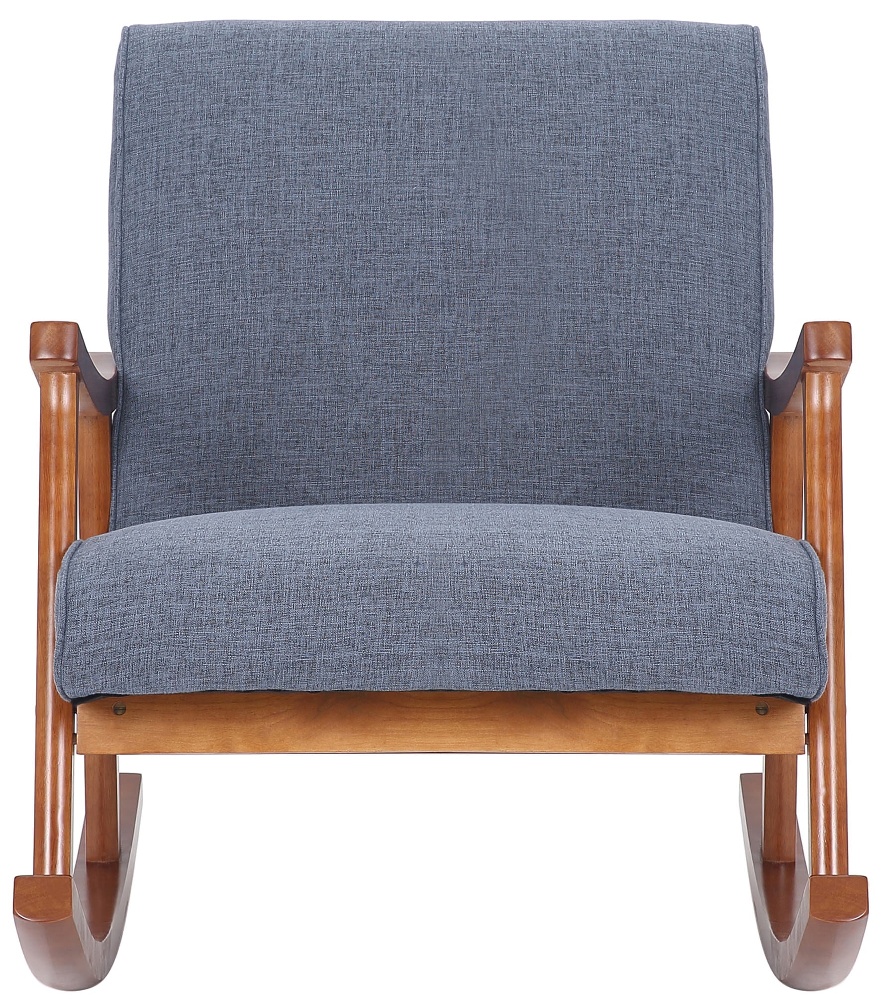 TPFLiving Schaukelstuhl Morello Stoff Gestell Kautschukhokz Walnuss TPFLiving Schaukelstuhl Morello Stoff Gestell Kautschukhokz Walnuss