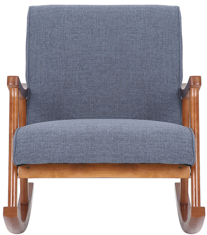 TPFLiving Schaukelstuhl Morello Stoff Gestell Kautschukhokz Walnuss TPFLiving Schaukelstuhl Morello Stoff Gestell Kautschukhokz Walnuss