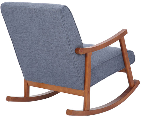 TPFLiving Schaukelstuhl Morello Stoff Gestell Kautschukhokz Walnuss TPFLiving Schaukelstuhl Morello Stoff Gestell Kautschukhokz Walnuss