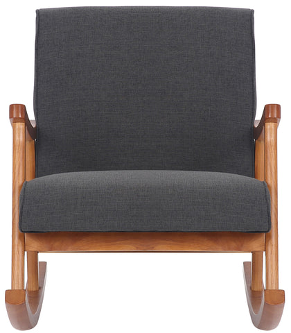 TPFLiving Schaukelstuhl Morello Stoff Gestell Kautschukhokz Walnuss TPFLiving Schaukelstuhl Morello Stoff Gestell Kautschukhokz Walnuss