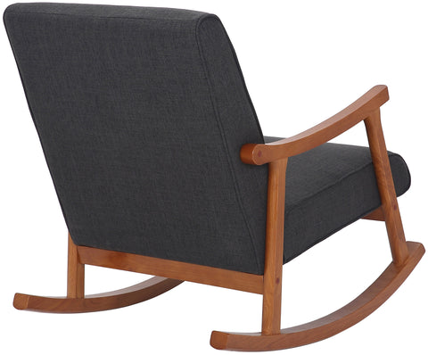 TPFLiving Schaukelstuhl Morello Stoff Gestell Kautschukhokz Walnuss TPFLiving Schaukelstuhl Morello Stoff Gestell Kautschukhokz Walnuss