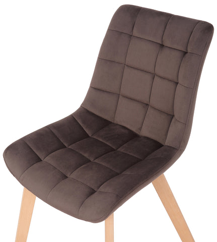 TPFLiving Esszimmerstuhl Passat Samt Gestell Buchenholz Natura TPFLiving Esszimmerstuhl Passat Samt Gestell Buchenholz Natura