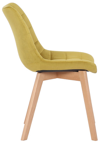 TPFLiving Esszimmerstuhl Passat Samt Gestell Buchenholz Natura TPFLiving Esszimmerstuhl Passat Samt Gestell Buchenholz Natura