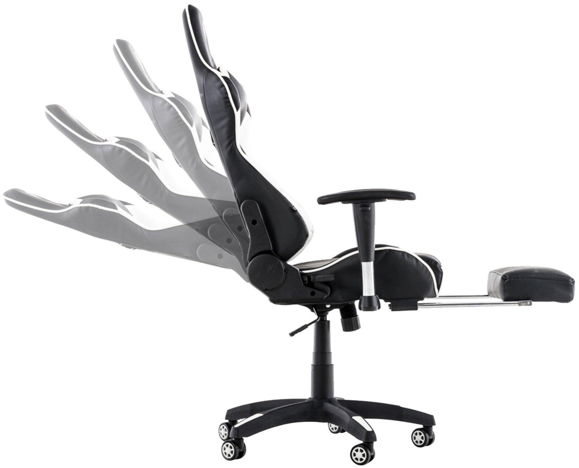 TPFLiving Racing Bürostuhl Turbine mit Fußablage TPFLiving Racing Bürostuhl Turbine mit Fußablage