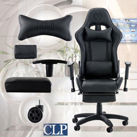 TPFLiving Racing Bürostuhl Turbine mit Fußablage TPFLiving Racing Bürostuhl Turbine mit Fußablage