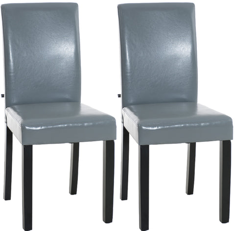 TPFLiving 2er Set Esszimmerstuhl Ines Kunstleder Gestell Holz Schwarz TPFLiving 2er Set Esszimmerstuhl Ines Kunstleder Gestell Holz Schwarz