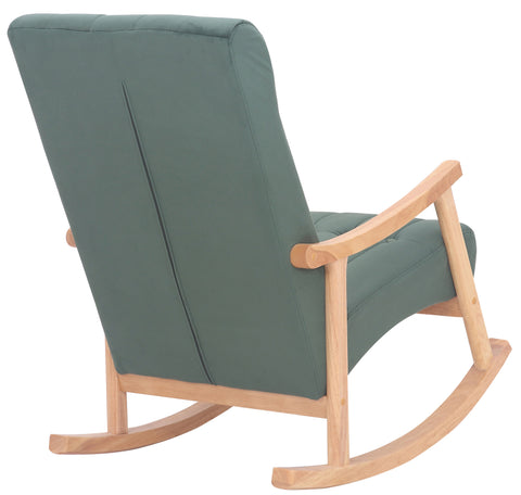 TPFLiving Schaukelstuhl Sarti Samt Gestell Kautschukholz natur TPFLiving Schaukelstuhl Sarti Samt Gestell Kautschukholz natur