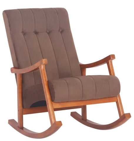 TPFLiving Schaukelstuhl Sarti Samt Gestell Kautschukholz Walnuss TPFLiving Schaukelstuhl Sarti Samt Gestell Kautschukholz Walnuss