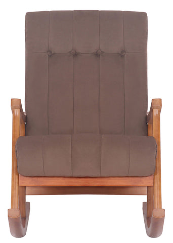 TPFLiving Schaukelstuhl Sarti Samt Gestell Kautschukholz Walnuss TPFLiving Schaukelstuhl Sarti Samt Gestell Kautschukholz Walnuss