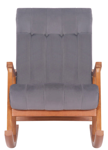 TPFLiving Schaukelstuhl Sarti Samt Gestell Kautschukholz Walnuss TPFLiving Schaukelstuhl Sarti Samt Gestell Kautschukholz Walnuss