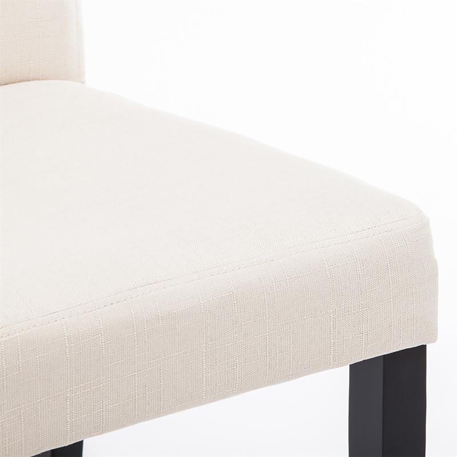 TPFLiving Esszimmerstuhl Ines Stoff Gestell Holz Schwarz TPFLiving Esszimmerstuhl Ines Stoff Gestell Holz Schwarz