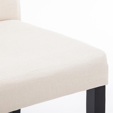 TPFLiving Esszimmerstuhl Ines Stoff Gestell Holz Schwarz TPFLiving Esszimmerstuhl Ines Stoff Gestell Holz Schwarz