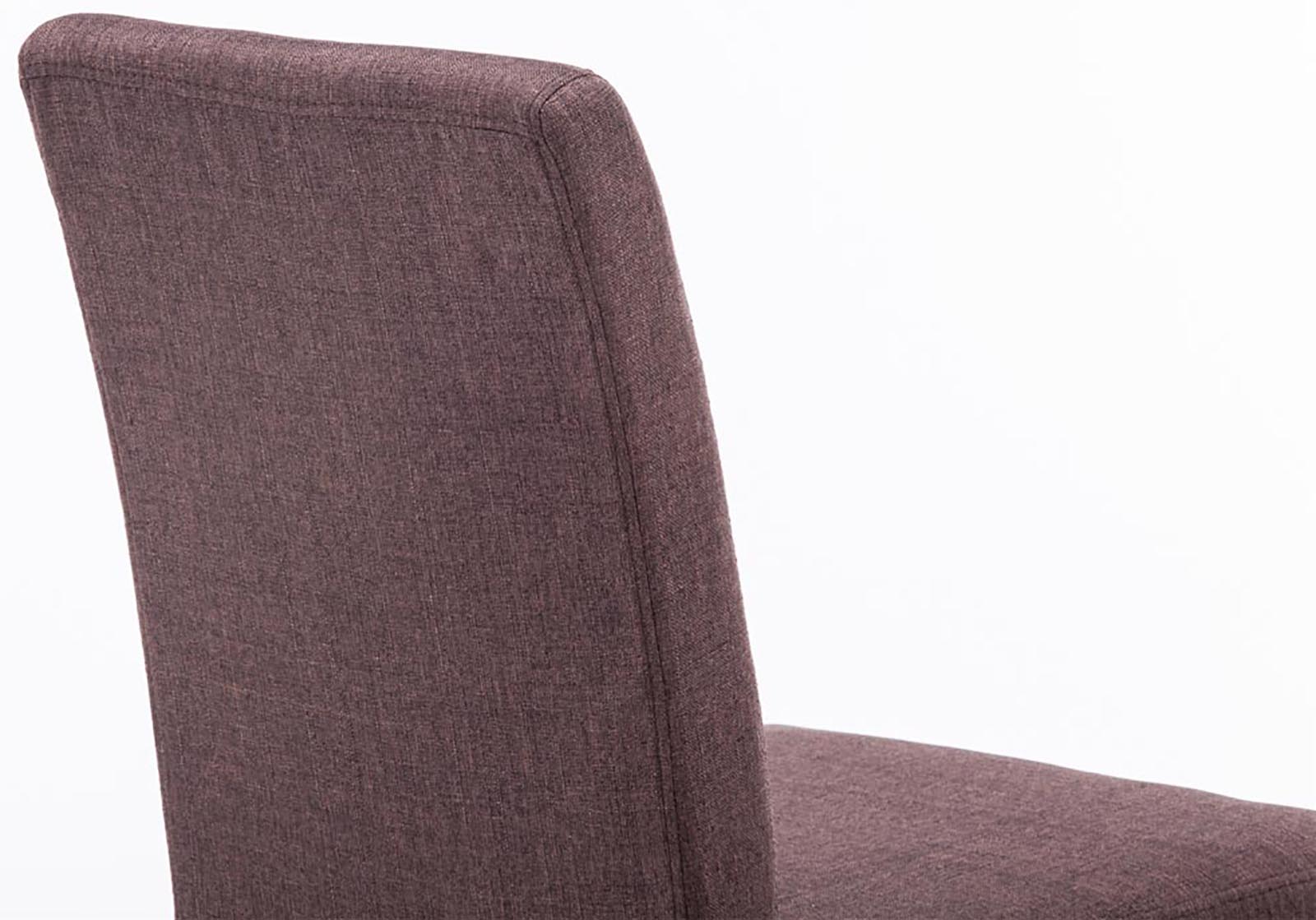 TPFLiving Esszimmerstuhl Ines Stoff Gestell Holz Schwarz TPFLiving Esszimmerstuhl Ines Stoff Gestell Holz Schwarz