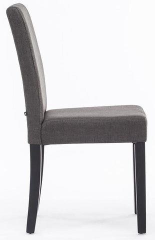 TPFLiving Esszimmerstuhl Ines Stoff Gestell Holz Schwarz TPFLiving Esszimmerstuhl Ines Stoff Gestell Holz Schwarz