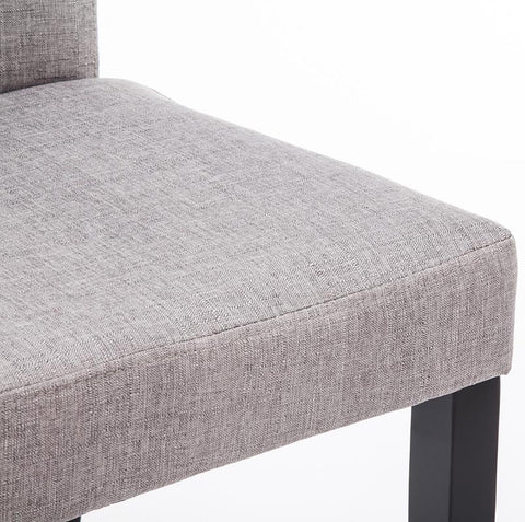 TPFLiving Esszimmerstuhl Ines Stoff Gestell Holz Schwarz TPFLiving Esszimmerstuhl Ines Stoff Gestell Holz Schwarz