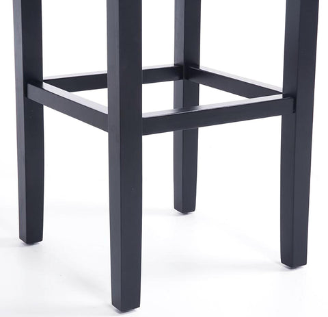 TPFLiving Esszimmerstuhl Ines Stoff Gestell Holz Schwarz TPFLiving Esszimmerstuhl Ines Stoff Gestell Holz Schwarz