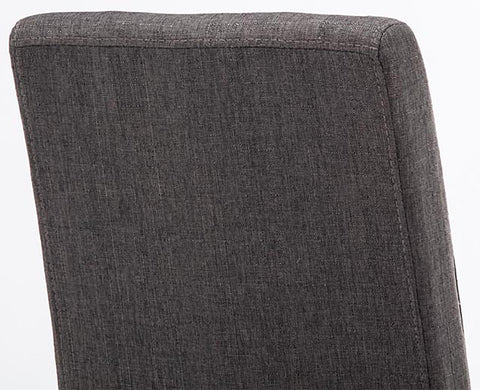 TPFLiving 2er Set Esszimmerstuhl Ines Stoff Gestell Holz Schwarz TPFLiving 2er Set Esszimmerstuhl Ines Stoff Gestell Holz Schwarz