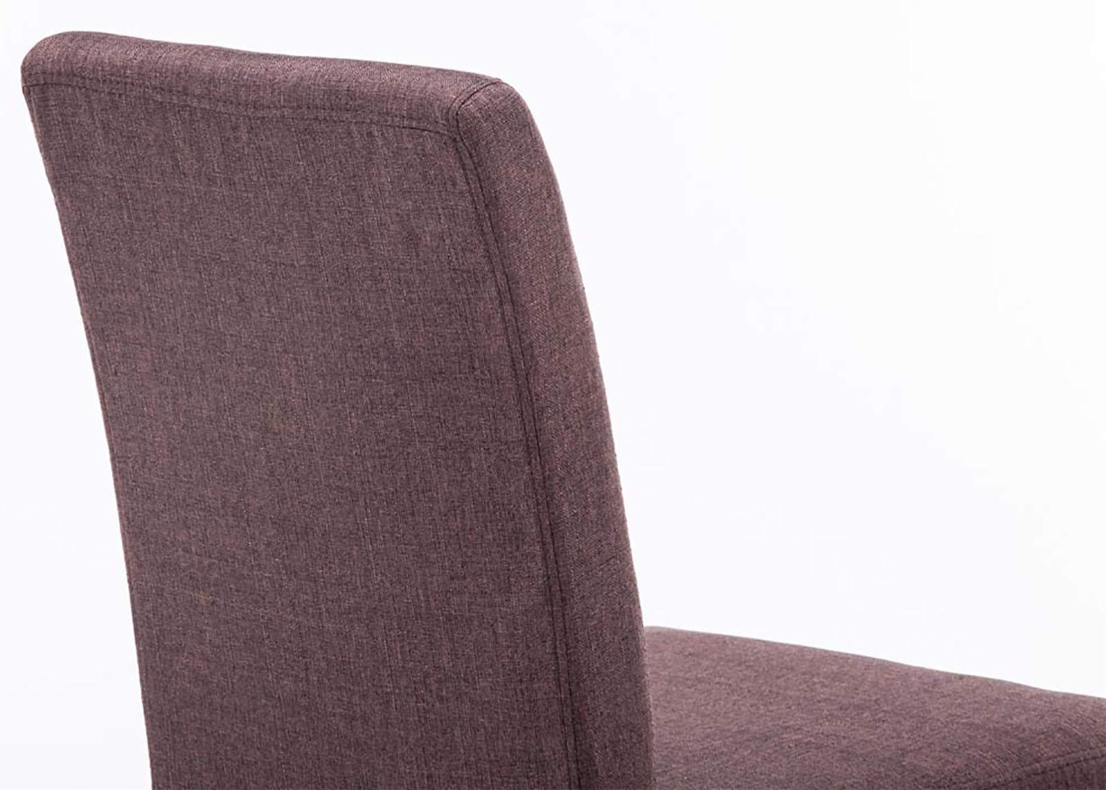 TPFLiving 2er Set Esszimmerstuhl Ines Stoff Gestell Holz Cappuccino TPFLiving 2er Set Esszimmerstuhl Ines Stoff Gestell Holz Cappuccino