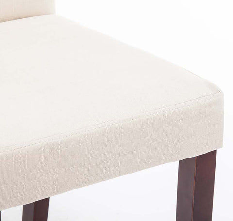 TPFLiving 4er Set Esszimmerstuhl Ines Stoff Gestell Holz Cappuccino TPFLiving 4er Set Esszimmerstuhl Ines Stoff Gestell Holz Cappuccino