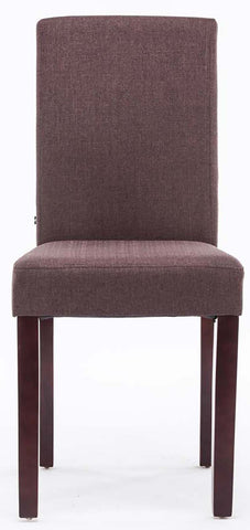 TPFLiving 4er Set Esszimmerstuhl Ines Stoff Gestell Holz Cappuccino TPFLiving 4er Set Esszimmerstuhl Ines Stoff Gestell Holz Cappuccino