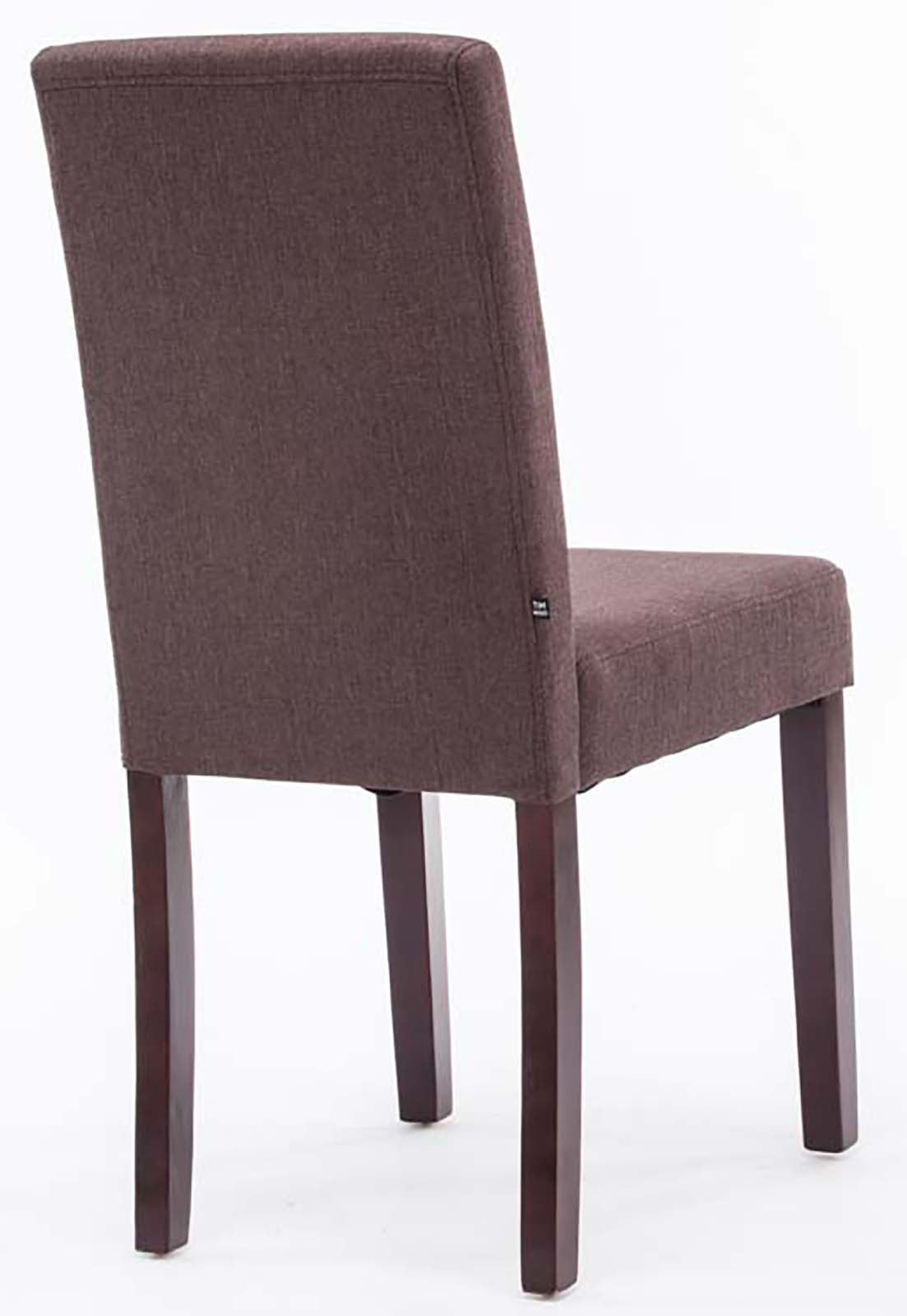 TPFLiving 4er Set Esszimmerstuhl Ines Stoff Gestell Holz Cappuccino TPFLiving 4er Set Esszimmerstuhl Ines Stoff Gestell Holz Cappuccino