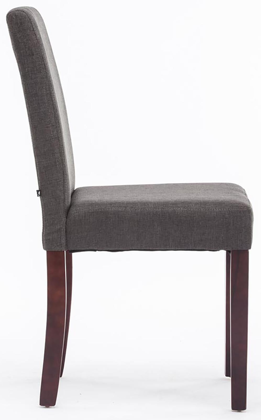 TPFLiving 4er Set Esszimmerstuhl Ines Stoff Gestell Holz Cappuccino TPFLiving 4er Set Esszimmerstuhl Ines Stoff Gestell Holz Cappuccino