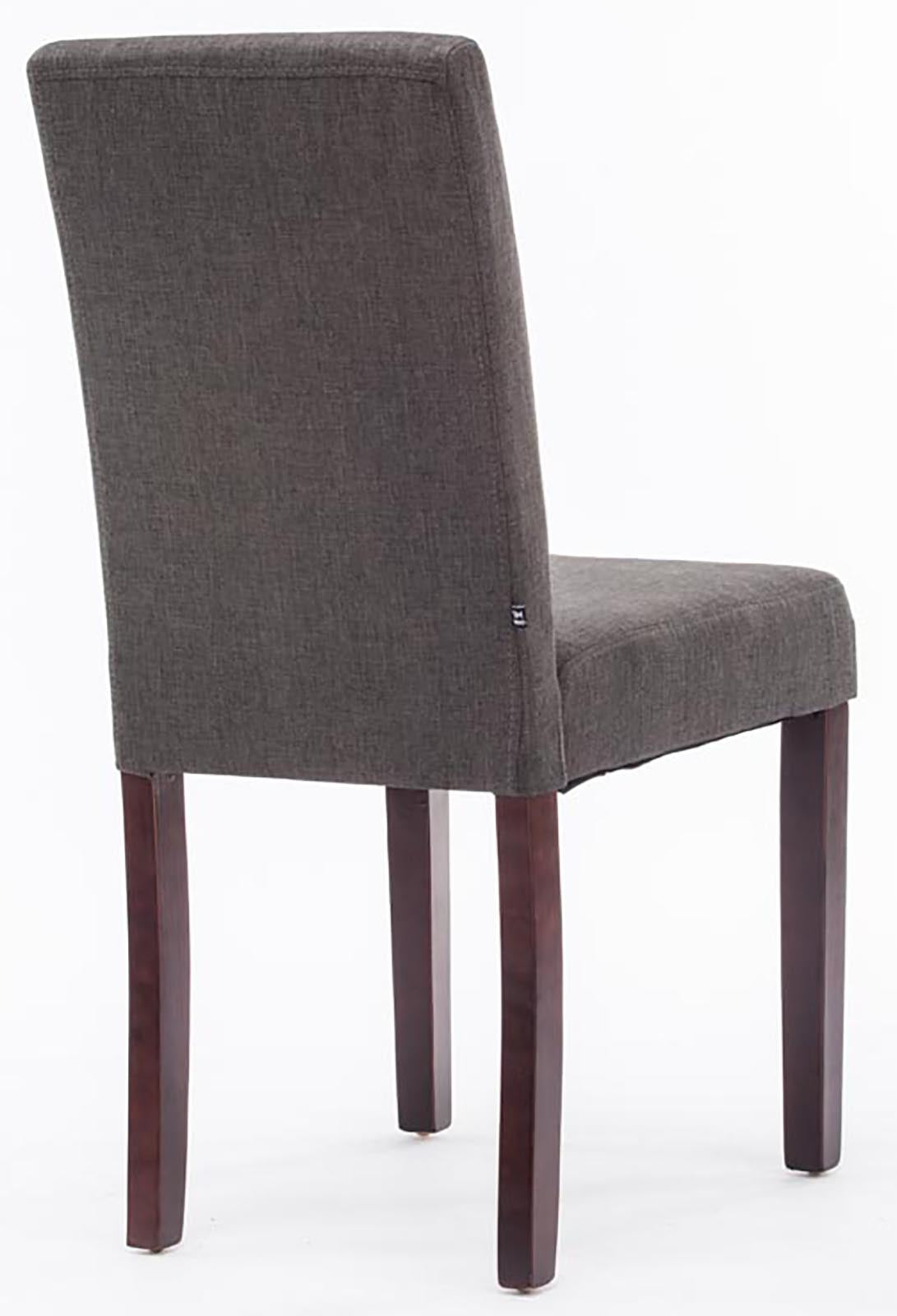 TPFLiving 4er Set Esszimmerstuhl Ines Stoff Gestell Holz Cappuccino TPFLiving 4er Set Esszimmerstuhl Ines Stoff Gestell Holz Cappuccino