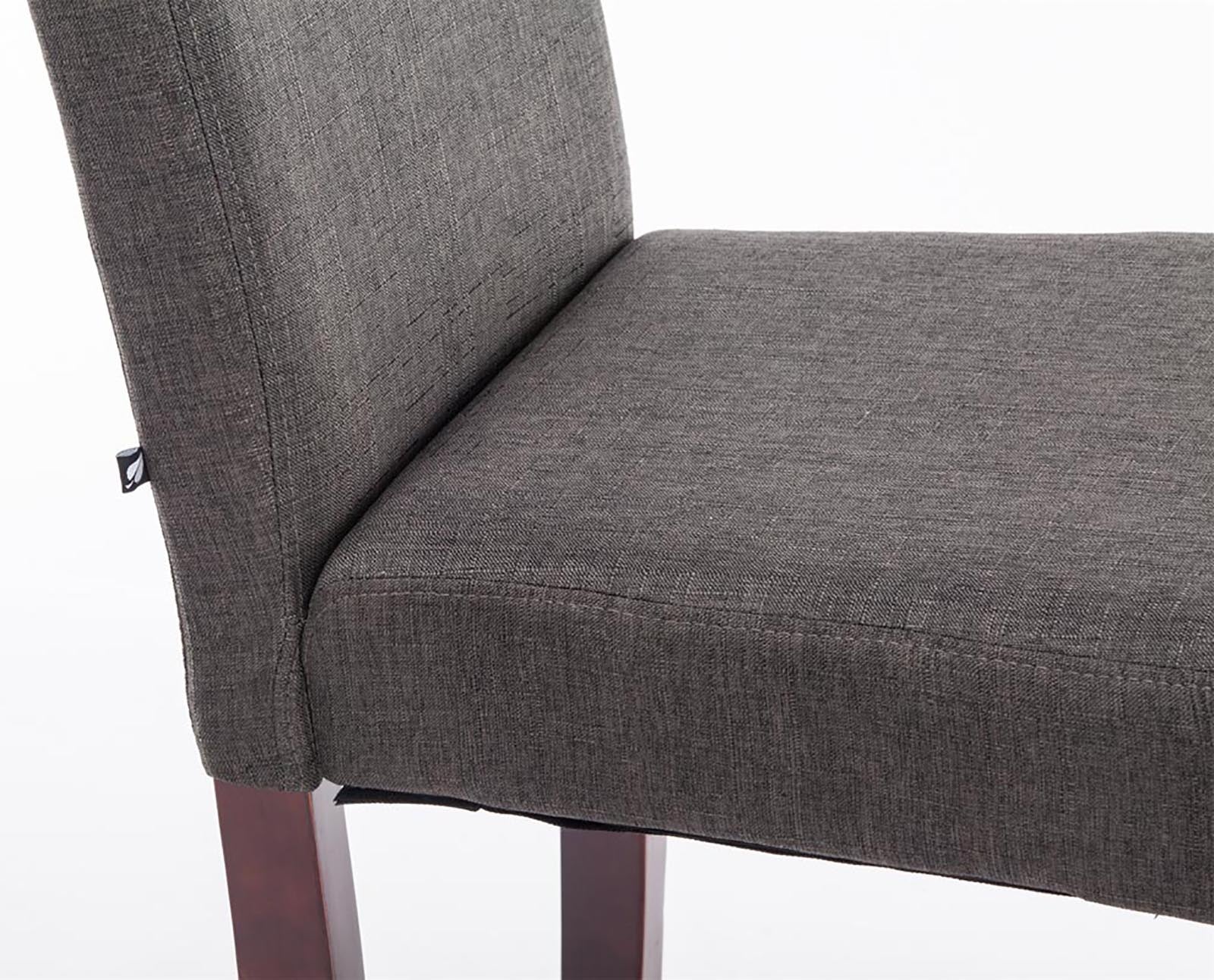 TPFLiving 4er Set Esszimmerstuhl Ines Stoff Gestell Holz Cappuccino TPFLiving 4er Set Esszimmerstuhl Ines Stoff Gestell Holz Cappuccino