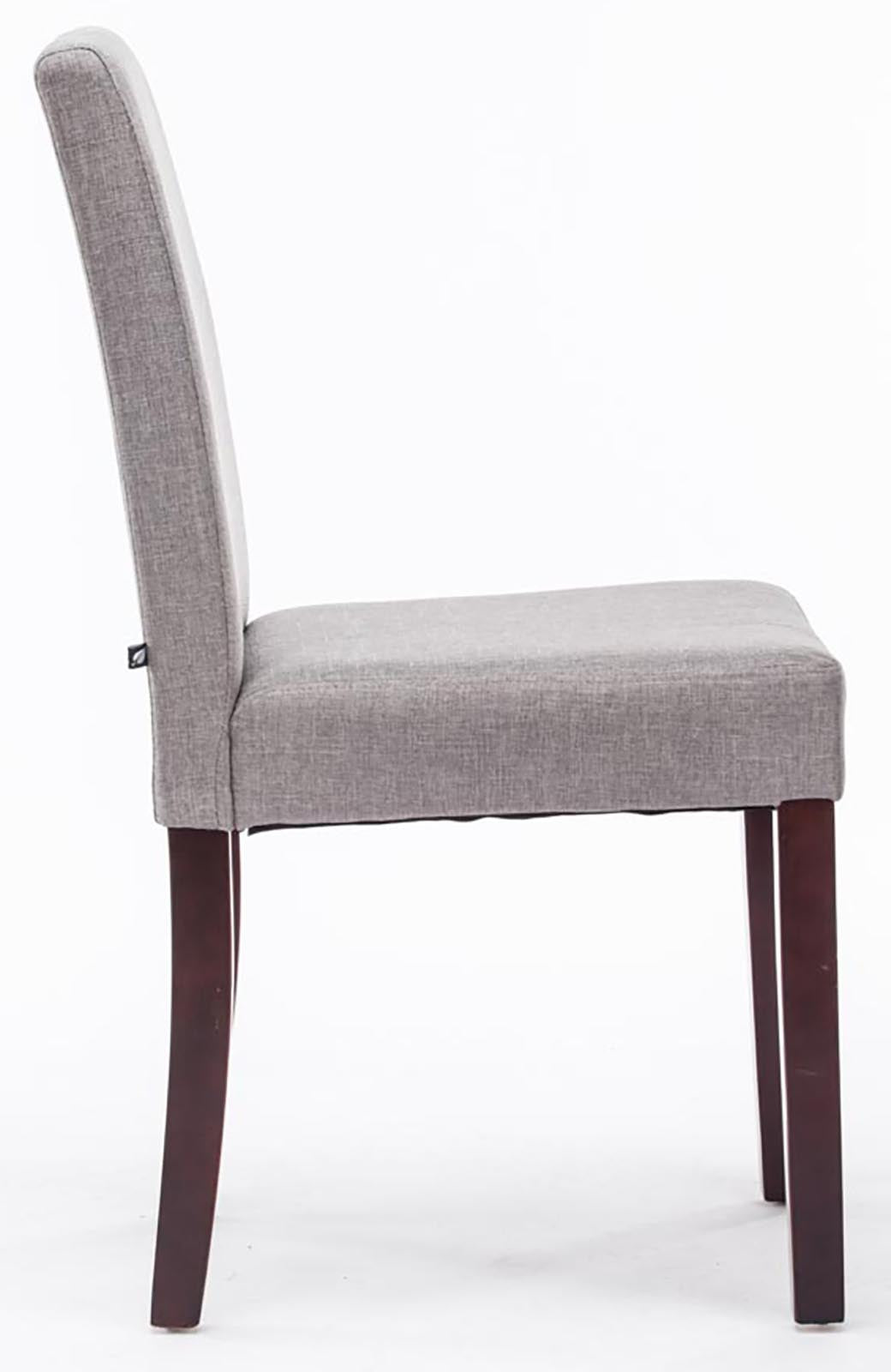 TPFLiving 4er Set Esszimmerstuhl Ines Stoff Gestell Holz Cappuccino TPFLiving 4er Set Esszimmerstuhl Ines Stoff Gestell Holz Cappuccino