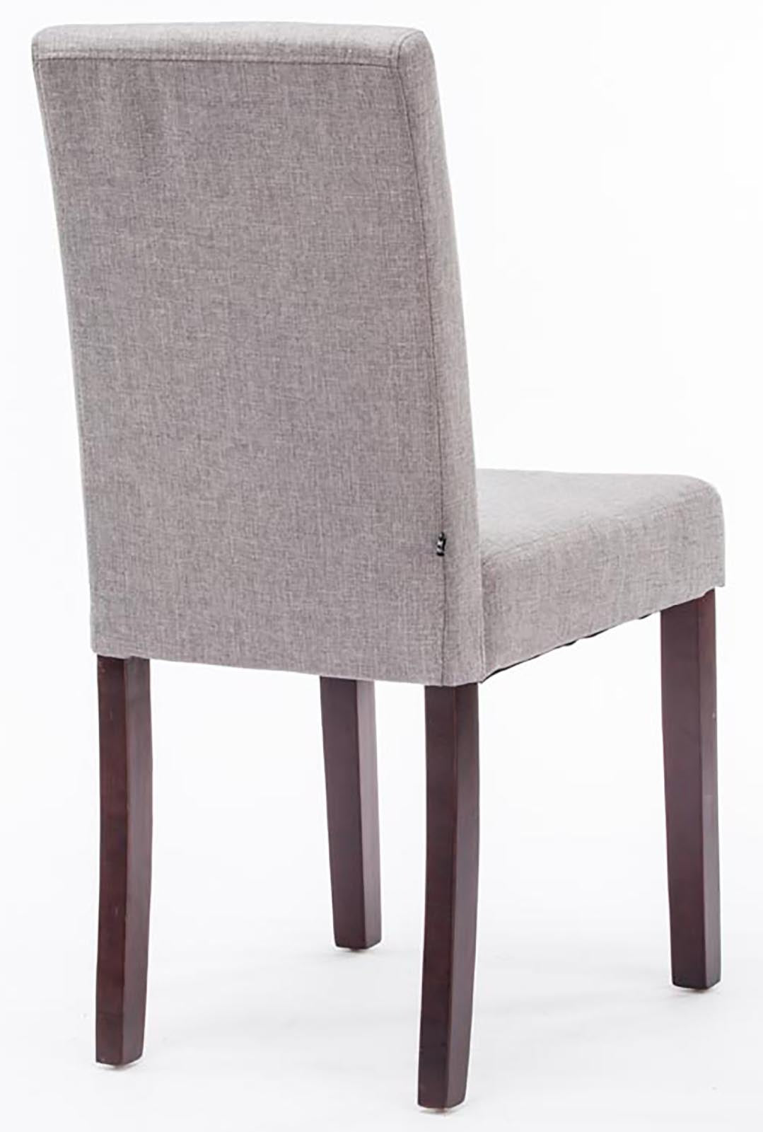 TPFLiving 4er Set Esszimmerstuhl Ines Stoff Gestell Holz Cappuccino TPFLiving 4er Set Esszimmerstuhl Ines Stoff Gestell Holz Cappuccino