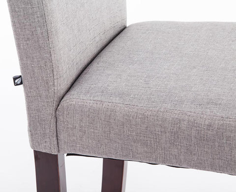 TPFLiving 4er Set Esszimmerstuhl Ines Stoff Gestell Holz Cappuccino TPFLiving 4er Set Esszimmerstuhl Ines Stoff Gestell Holz Cappuccino