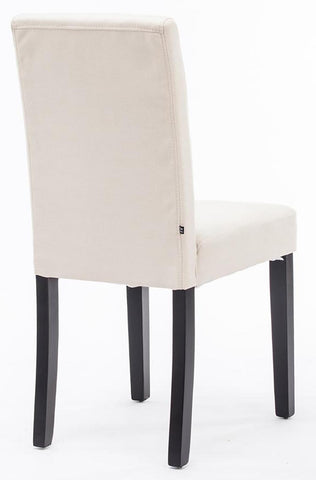 TPFLiving 4er Set Esszimmerstuhl Ines Stoff Gestell Holz Schwarz TPFLiving 4er Set Esszimmerstuhl Ines Stoff Gestell Holz Schwarz