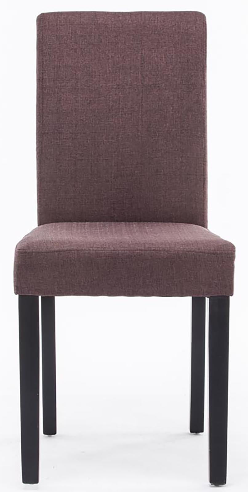 TPFLiving 4er Set Esszimmerstuhl Ines Stoff Gestell Holz Schwarz TPFLiving 4er Set Esszimmerstuhl Ines Stoff Gestell Holz Schwarz