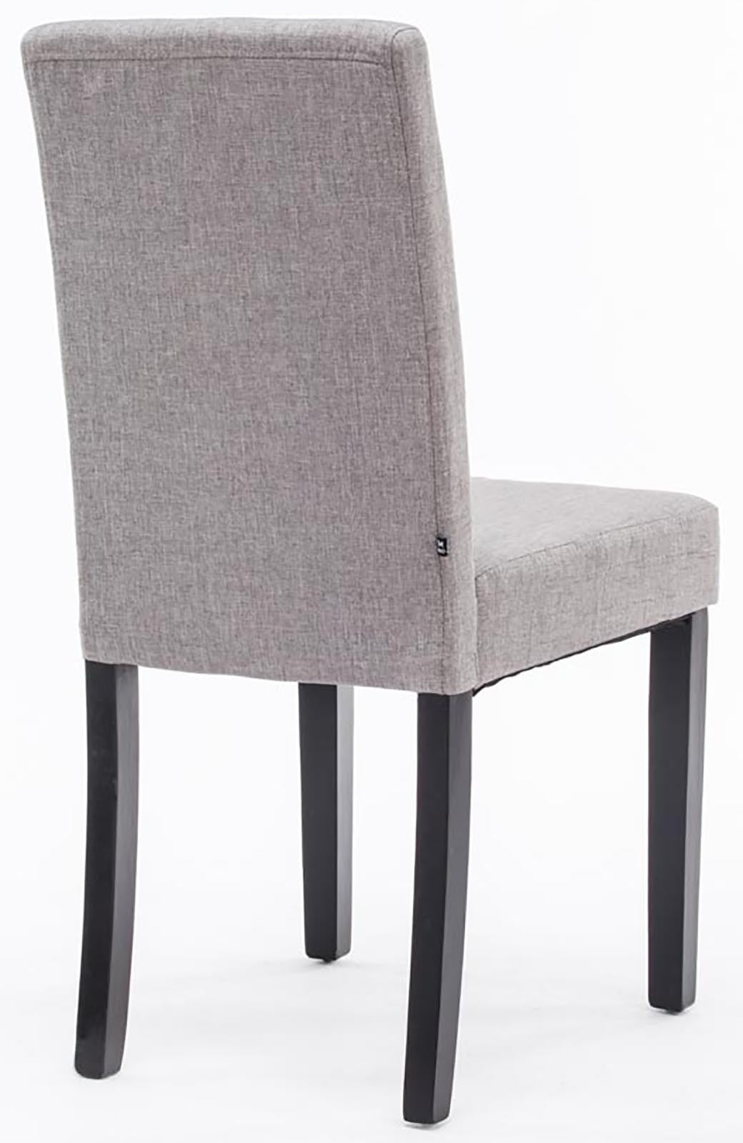 TPFLiving 4er Set Esszimmerstuhl Ines Stoff Gestell Holz Schwarz TPFLiving 4er Set Esszimmerstuhl Ines Stoff Gestell Holz Schwarz