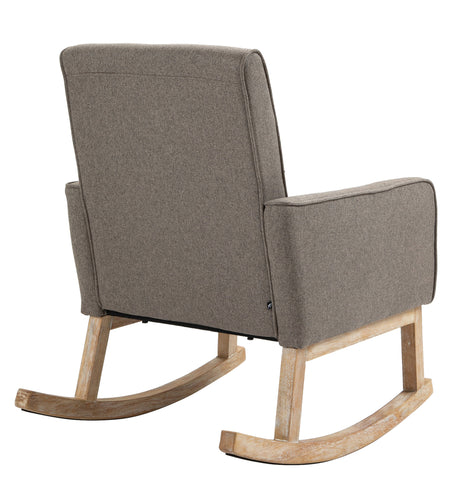 TPFLiving Schaukelstuhl Dreamer Stoff Gestell Eichenholz TPFLiving Schaukelstuhl Dreamer Stoff Gestell Eichenholz