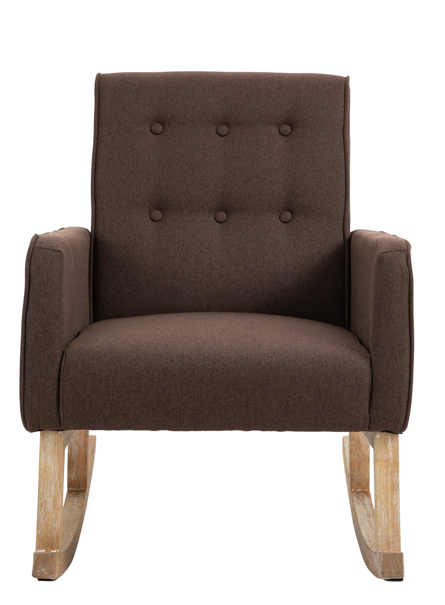 TPFLiving Schaukelstuhl Dreamer Stoff Gestell Eichenholz TPFLiving Schaukelstuhl Dreamer Stoff Gestell Eichenholz