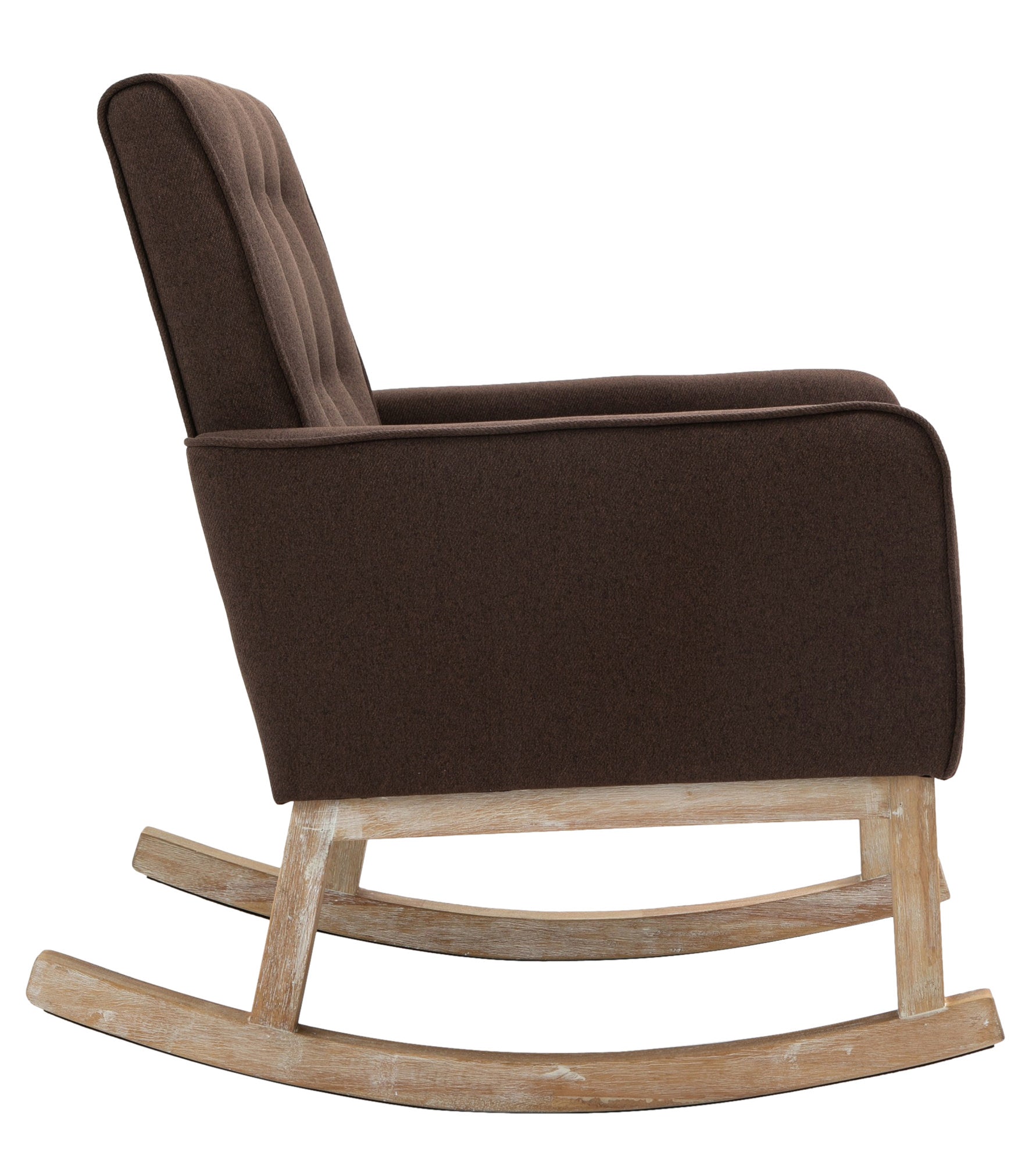 TPFLiving Schaukelstuhl Dreamer Stoff Gestell Eichenholz TPFLiving Schaukelstuhl Dreamer Stoff Gestell Eichenholz