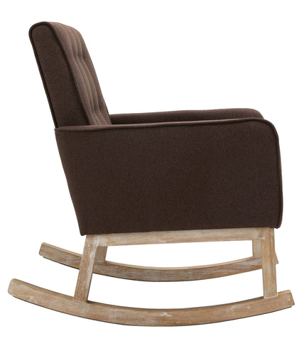 TPFLiving Schaukelstuhl Dreamer Stoff Gestell Eichenholz TPFLiving Schaukelstuhl Dreamer Stoff Gestell Eichenholz