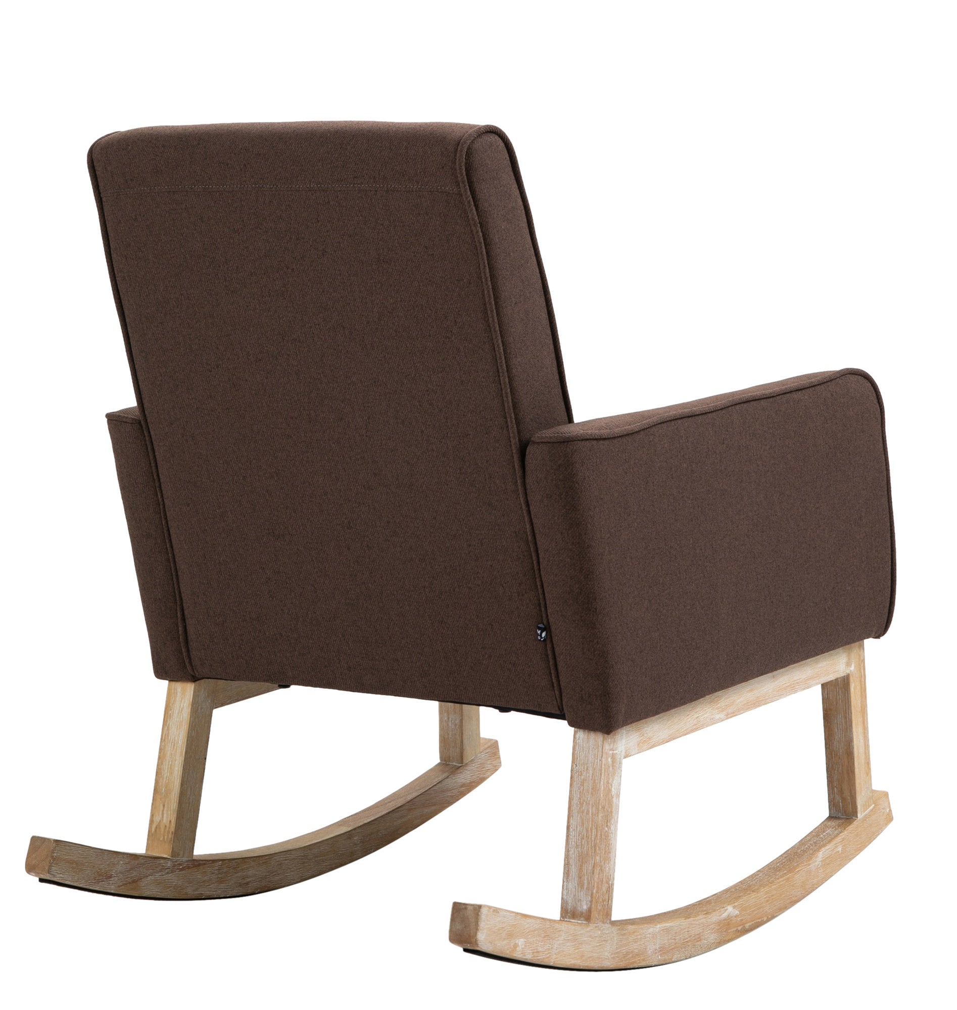 TPFLiving Schaukelstuhl Dreamer Stoff Gestell Eichenholz TPFLiving Schaukelstuhl Dreamer Stoff Gestell Eichenholz