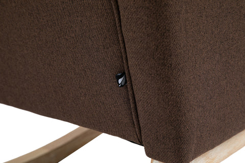 TPFLiving Schaukelstuhl Dreamer Stoff Gestell Eichenholz TPFLiving Schaukelstuhl Dreamer Stoff Gestell Eichenholz